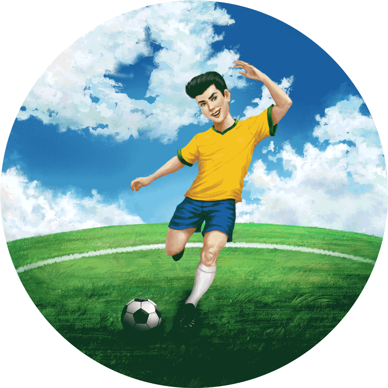 Card - Caio chuta a bola - Educação Infantil - Samia Marsili - Ilustrado por André Martins